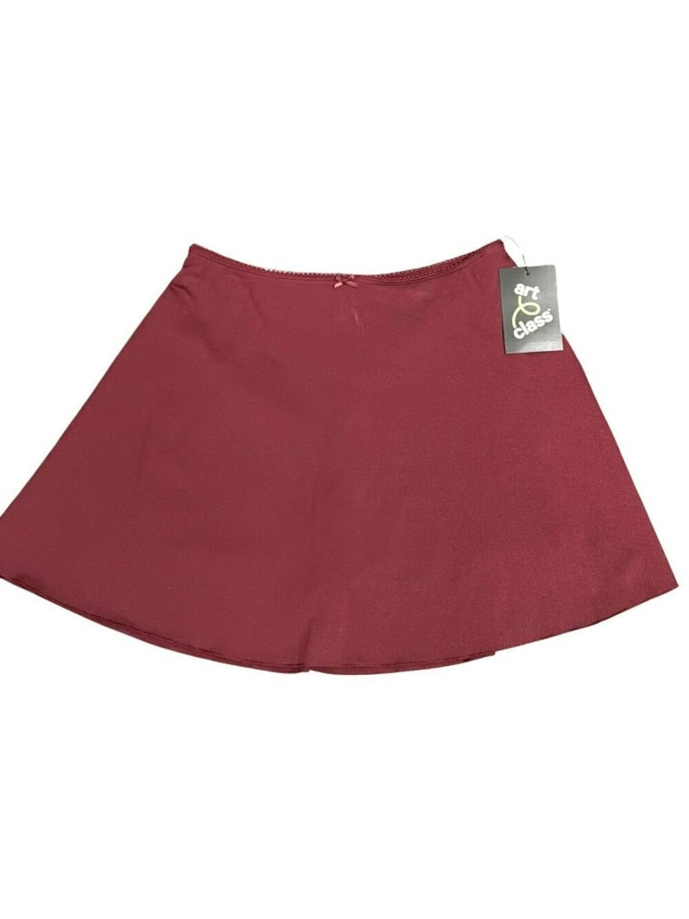 Girls Art Class Burgundy Skater Skirt Large (10/12) Elastic Waist New